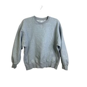 TNA Cozy Fleece Boyfriend Fit Sweatshirt Grey Crewneck Size‎ S